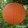 Kép 1/4 - Nagyméretű Napelemes Party 15 LED Lampion, 40 cm, narancs, 1 db