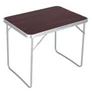 Kép 3/10 - ProGarden Összecsukható kemping asztal, hordozófüllel, 80 x 69 x 60 cm, barna
