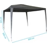 Kép 2/5 - ProGarden 3 x 3 m-es fémvázas pavilon, sörsátor, víz- és UV álló, szürke