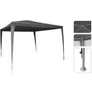 Kép 5/5 - ProGarden 3 x 3 m-es fémvázas pavilon, sörsátor, víz- és UV álló, szürke