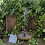 Kép 2/5 - Napelemes szökőkút, 30-60 cm vízmagasággal, 6 szórófejjel, szénkefe nélküli szivattyú, szűrővel