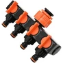 Kép 6/7 - 4 utas szelepes elosztó kerti tömlőhöz gyorscsatlakozóval,  1/2"- 3/4" kimenettel