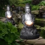 Kép 5/6 - Napelemes Buddha szobor LED lámpa, 25 cm