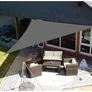 Kép 7/7 - 5 x 5 x 5 m-es UV álló XXL erős HDPE háromszög napvitorla, árnyékoló, esőálló anyagból, 160g/m2 - szürke