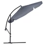 Kép 12/12 - Függő Gémes Kitekerhető Napernyő, 3,5 m, szürke, takaróponyvával, 230g/m2
