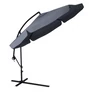 Kép 4/12 - Függő Gémes Kitekerhető Napernyő, 3,5 m, szürke, takaróponyvával, 230g/m2