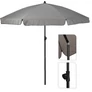 Kép 2/9 - ProGarden Acél vázas dönthető Balkon-strand Napernyő, 2 m, UPF30+, szürke
