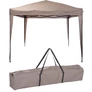 Kép 2/5 - ProGarden Easy-Up 3 x 3 m-es stabil acélvázas pavilon, hordtáskával, UPF30+, Beige