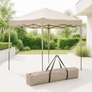 Kép 1/5 - ProGarden Easy-Up 3 x 3 m-es stabil acélvázas pavilon, hordtáskával, UPF30+, Beige