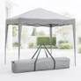 Kép 1/7 - ProGarden Easy-Up 3 x 3 m-es stabil acélvázas pavilon, hordtáskával, UPF30+, szürke