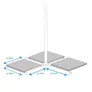 Kép 8/8 - Lifetime Garden Függő Gémes Kitekerhető Napernyő, 3 m, barna, 180gr/m2
