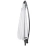 Kép 2/8 - Lifetime Garden Függő Gémes Kitekerhető Napernyő, 3 m, szürke, 180gr/m2