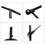 Kép 8/8 - Lifetime Garden Függő Gémes Kitekerhető Napernyő, 3 m, szürke, 180gr/m2