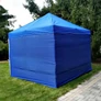 Kép 2/10 - Kerti rendezvény pavilon Easy-Up 3 x 3 m-es stabil acélvázas pavilon, 3 oldalfallal, kék