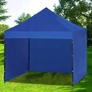 Kép 7/10 - Kerti rendezvény pavilon Easy-Up 3 x 3 m-es stabil acélvázas pavilon, 3 oldalfallal, kék