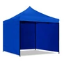 Kép 1/10 - Kerti rendezvény pavilon Easy-Up 3 x 3 m-es stabil acélvázas pavilon, 3 oldalfallal, kék