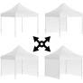 Kép 6/9 - Kerti rendezvény pavilon Easy-Up 3 x 3 m-es stabil acélvázas pavilon, 3 oldalfallal, zöld