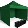 Kép 2/9 - Kerti rendezvény pavilon Easy-Up 3 x 3 m-es stabil acélvázas pavilon, 3 oldalfallal, zöld