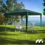 Kép 6/9 - MalTec 3 x 3 x 1,9 m-es fémvázas pavilon, sörsátor, vízálló, zöld