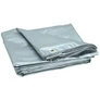 Kép 2/3 - 4x5 m-es  vízálló ponyva, tarpaulin, alumínium rögzítőlyukkal, szürke, 80 g/m2