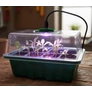 Kép 4/6 - GardenLine 3 db 12 cellás palántanevelő tálca beépített LED-es USB-s vörös és kék színű lámpával
