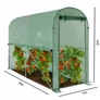 Kép 2/9 - GardenLine XXL palántázó paradicsom nevelő fóliasátor készlet felhajtható oldalfallal 3 × 1 × 2 m 130 g/m²