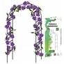 Kép 2/7 - GardenLine Rózsakapu rózsafuttató kerti kapu 240 x 140 cm