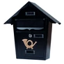 Kép 1/3 - Horganyzott Acél zárható postaláda 37 × 10 5 × 36 cm 2 db kulccsal Antracit