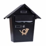Kép 3/3 - Horganyzott Acél zárható postaláda 37 × 10 5 × 36 cm 2 db kulccsal Antracit