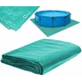 Kép 1/8 - GardenLine XXL 5x5 m-es Medence szőnyeg tarpaulin alumínium rögzítőlyukkal zöld 70 g/m2