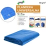 Kép 3/8 - GardenLine XXL 5x5 m-es Medence szőnyeg tarpaulin alumínium rögzítőlyukkal zöld 70 g/m2