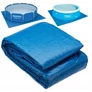 Kép 2/8 - GardenLine XXL 5x5 m-es Medence szőnyeg tarpaulin alumínium rögzítőlyukkal zöld 70 g/m2