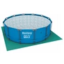 Kép 7/8 - GardenLine XXL 5x5 m-es Medence szőnyeg tarpaulin alumínium rögzítőlyukkal zöld 70 g/m2