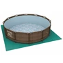 Kép 8/8 - GardenLine XXL 5x5 m-es Medence szőnyeg tarpaulin alumínium rögzítőlyukkal zöld 70 g/m2