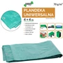 Kép 10/10 - GardenLine 4x4 m-es Medence szőnyeg tarpaulin alumínium rögzítőlyukkal zöld 70 g/m2