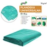 Kép 5/10 - GardenLine 4x4 m-es Medence szőnyeg tarpaulin alumínium rögzítőlyukkal zöld 70 g/m2