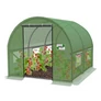 Kép 2/11 - GardenLine UV4 szűrős horganyzott acélvázas fóliasátor 140g/m2 2 x 2 x 2 m zöld
