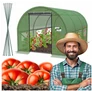 Kép 1/12 - GardenLine UV4 szűrős horganyzott acélvázas fóliasátor 130g/m2 3 x 2 x 2 m zöld
