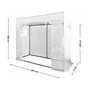 Kép 7/9 - GardenLine XXL paradicsom nevelő fóliasátor készlet 200 x 168 x 77 cm 130g/m2