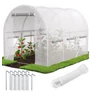 Kép 1/9 - JohnGreen UV szűrős horganyzott fémvázas fóliasátor 140g/m2 2 x 3 x 2 m átlátszó fehér 4 db fémbordával