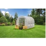 Kép 5/9 - JohnGreen UV szűrős horganyzott fémvázas fóliasátor 140g/m2 2 x 3 x 2 m átlátszó fehér 4 db fémbordával