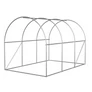 Kép 8/9 - JohnGreen UV szűrős horganyzott fémvázas fóliasátor 140g/m2 2 x 3 x 2 m átlátszó fehér 4 db fémbordával