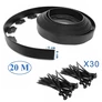 Kép 6/11 - Rugalmas gyepszegély 6 cm magas 20 m + 30 db rögzítő