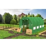 Kép 2/9 - JohnGreen UV szűrős horganyzott fémvázas fóliasátor 140g/m2 4 5 x 2 x 2 m zöld 5 db fémbordával