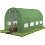 Kép 6/9 - JohnGreen UV szűrős horganyzott fémvázas fóliasátor 140g/m2 4 5 x 2 x 2 m zöld 5 db fémbordával