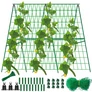 Kép 1/11 - JohnGreen Paradicsom nevelő növényfuttató állvány – 120 x 80 cm zöld rácsos hálóval 3 db X csatlakozóval