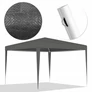 Kép 1/8 - SunWaal 3 x 3 x 1,9 m-es fémvázas pavilon, sörsátor, vízálló, szürke
