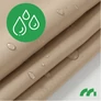Kép 7/10 - Aura 3 x 2 m-es négyzet alakú napvitorla, árnyékoló, nagyon erős duplán varrt esőálló anyagból, 140 g/m2, bézs 4 db 3,5 m zsinórral és karabinerrel