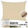 Kép 1/10 - Napvitorla, árnyékoló, esőálló anyagból,  3 x 4 m - beige