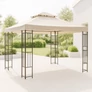 Kép 1/3 - ProGarden 3 x 3 m-es stabil acélvázas pavilon, magasság 2,7 m, 160g/m2, beige